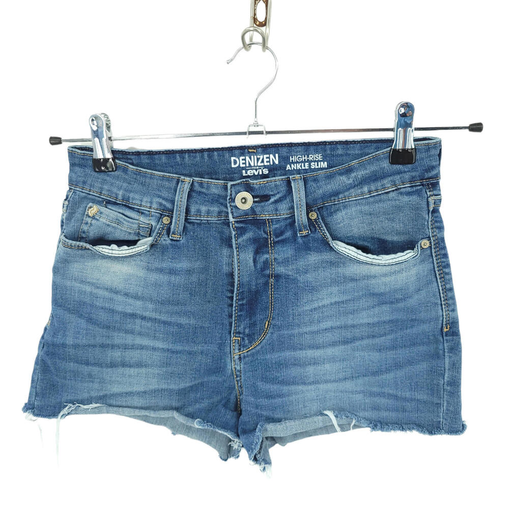 Levis Denizen Cut Off Jean Shorts Womens 6 S HIgh Rise Slim